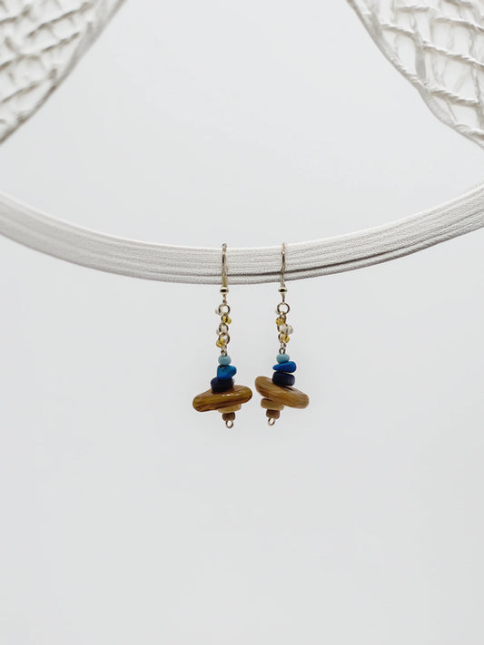 Sunlit Lagoon Earrings - Modrena