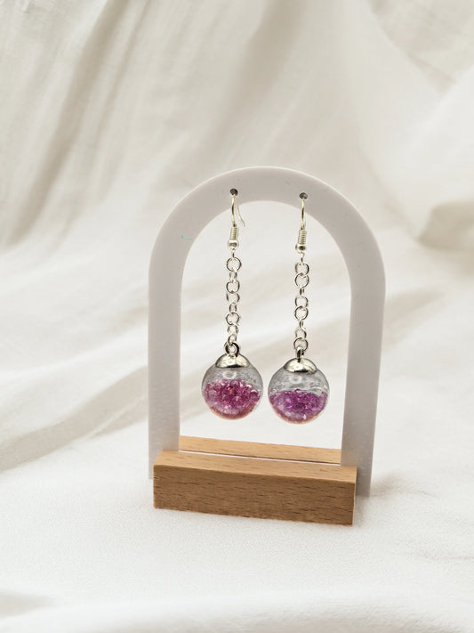 Violet Orbit Earrings - Modrena