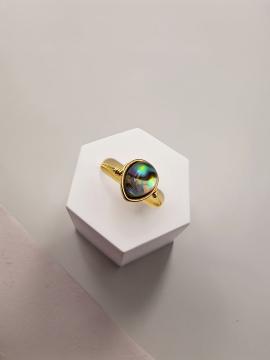 Auric Abalone Ring