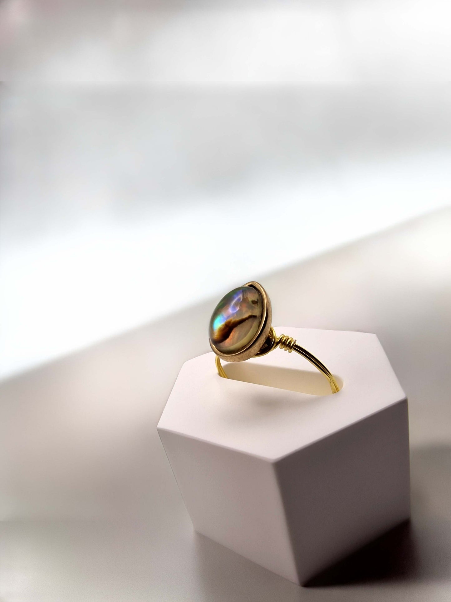 Auric Abalone Ring