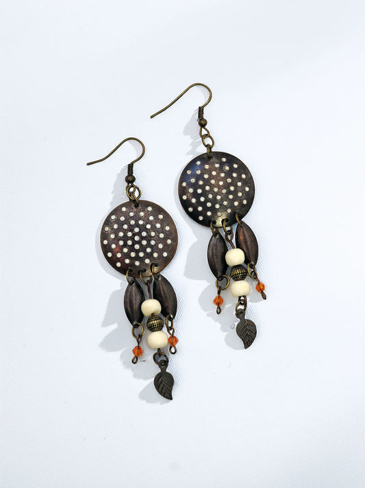 Dreaming Leaf Earrings - Modrena